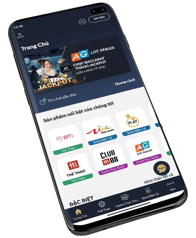 Minh họa các bước đăng nhập vào ứng dụng caxeng APK trên điện thoại